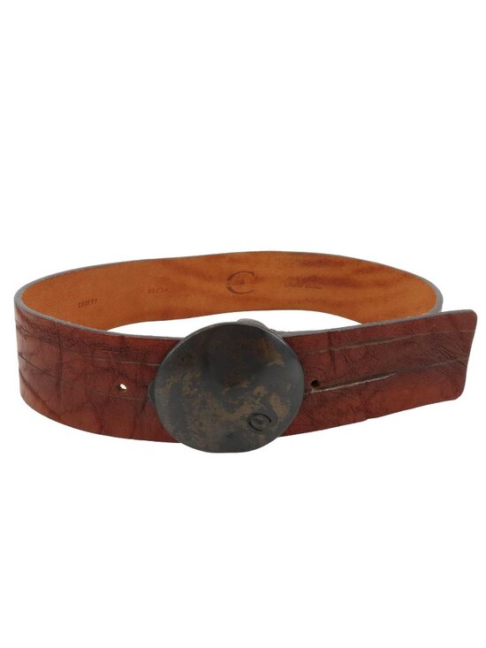 Just Cavalli Women 34 Brown Leather Wide Belt Boho Western Italy Roberto Cavalli main image 14